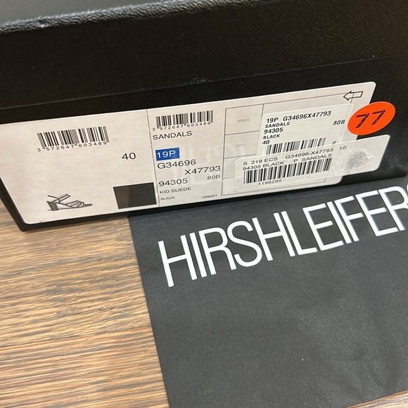 Authentic black suede Chanel sandals. 19p collection.  Purchased at Hirshleifers - Picture 3 of 9